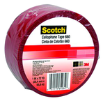 List 660 1" x 72 yds Light Duty Packaging Tape - Red - Grade Industrial Supply