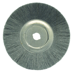 12" Diameter - 1-1/4" Arbor Hole - Crimped Steel Wire Straight Wheel - Grade Industrial Supply