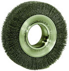 7" Diameter - 2" Arbor Hole - Crimped Steel Wire Straight Wheel - Grade Industrial Supply