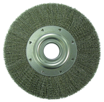 12 in. Diameter - 2 Arbor Hole - Crimped Steel Wire Straight Wheel - Grade Industrial Supply