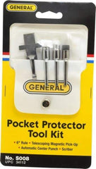 General - 4 Piece Pocket Tool Set - Steel - Grade Industrial Supply