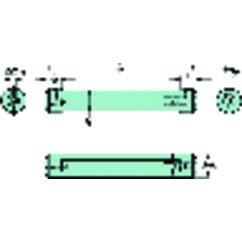 CXS-A22-04-06 Cylindrical Shank With Flat To CoroTurn® XS Double-Ended Adaptor - Grade Industrial Supply