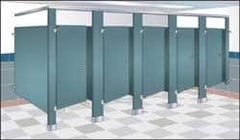 Bradley - Washroom Partition Steel Door - 23-5/8 Inch Wide x 58 Inch High, ADA Compliant Stall Compatibility, Warm Gray - Grade Industrial Supply