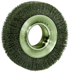 6" Diameter - 2" Arbor Hole - Crimped Steel Wire Straight Wheel - Grade Industrial Supply