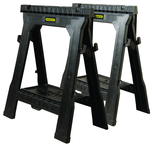 STANLEY® Folding Sawhorse Twin Pack - Grade Industrial Supply