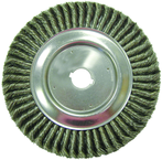 10" Diameter - 1-1/4" Arbor Hole - Knot Twist Steel Wire Straight Wheel - Grade Industrial Supply