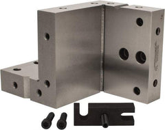 Suburban Tool - 4" Wide x 6" Deep x 4" High Steel Precision-Ground Angle Plate - Compound Plate, Machined Holes on Surface, Open End, 1" Thick, Single Plate - Grade Industrial Supply