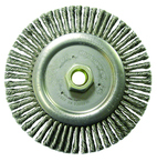 6" Diameter - 5/8-11" Arbor Hole - Stringer Bead Twist Steel Wire Straight Wheel - Grade Industrial Supply