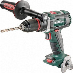 Metabo - 18 Volt 1/2" Chuck Pistol Grip Handle Cordless Drill - 500/1850 RPM, Keyless Chuck, Reversible, Lithium-Ion Batteries Not Included - Grade Industrial Supply