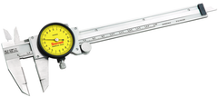 #120M-150 - 0 - 150mm Measuring Range (0.02mm Grad.) - Dial Caliper with Certification - Grade Industrial Supply