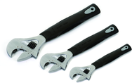 3 Piece Ratcheting Adjustable Wrench Set - Grade Industrial Supply