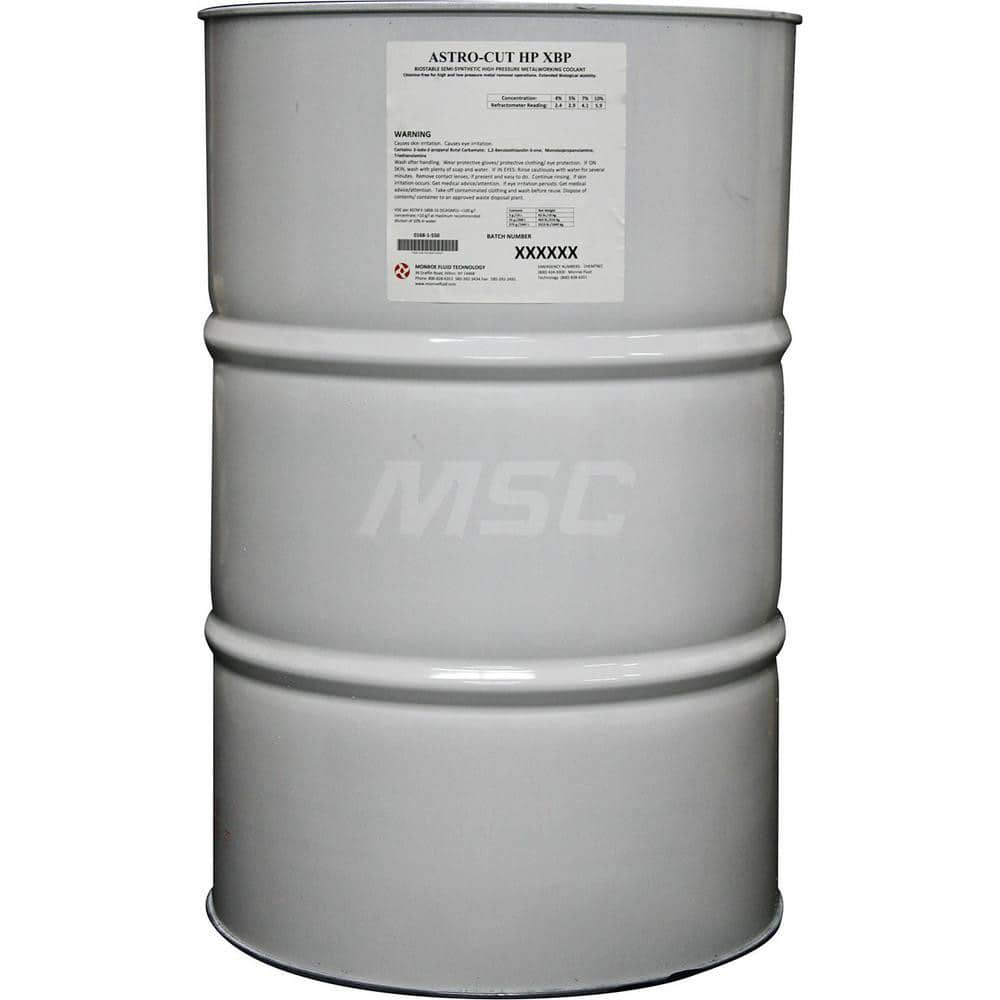 Cutting & Grinding Fluid: 55 gal Drum Amber