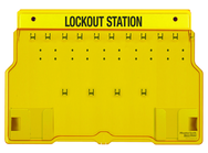 Padllock Wall Station - 15-1/2 x 22 x 1-3/4''-Unfilled; Base & Cover - Grade Industrial Supply