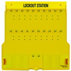 Padllock Wall Station - 22 x 22 x 1-3/4''-Unfilled; Base & Cover - Grade Industrial Supply