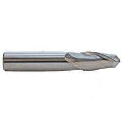 3/16 TuffCut GP Standard Length 2 Fl Ball Nose TiAlN Coated Center Cutting End Mill - Grade Industrial Supply