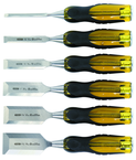 STANLEY® FATMAX® 6 Piece Short Blade Wood Chisel Set - Grade Industrial Supply