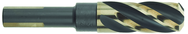 3/4" Dia. - 1-7/8 Flute Length - 4-5/16" OAL - 1/2 3-Flat Shank-HSS-118° Point Angle-Black & Gold-Series 1458 - Reduced Shank Core Drill; - Grade Industrial Supply