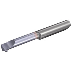 Single Point Threading Tools; Thread Type: Internal; Profile Angle: 4; Threading Diameter (mm): 5.60; Cutting Depth (mm): 16.00; Minimum Pitch (mm): 0.75; Maximum Pitch (mm): 0.75; Shank Diameter (mm): 6.0000; Maximum Reach (mm): 18.35; Manufacturer's Par