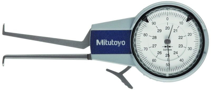 40 - 60mm Measuring Range (0.01mm Grad.) - Dial Caliper Gage - #209-305 - Grade Industrial Supply