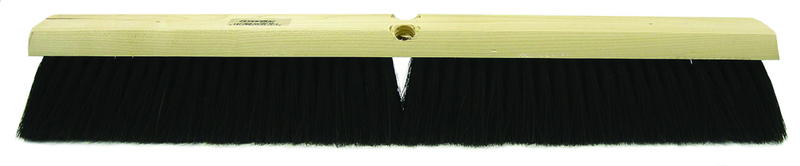 18" - Black Fine Sweeping Broom Without Handle - Grade Industrial Supply