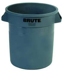 Brute - 10 Gallon Round Container - Double-ribbed base - Grade Industrial Supply