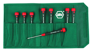 7 Piece - .7 - 3mm - In Pouch - PicoFinish Precision Hex Screwdriver Metric Set - Grade Industrial Supply