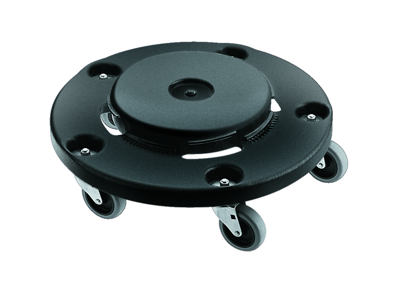 Trash Container Dolly - Black - Grade Industrial Supply