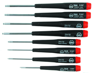 8 Piece - .050 - 5/32" - Precision Ball End Hex Inch Screwdriver Set - Grade Industrial Supply