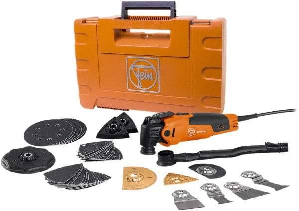 Fein - 120 Volt Electric Multi-Tool Kit - 10,000 to 19,500 RPM, 3 Amps - Grade Industrial Supply