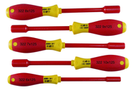 Insulated Nut Driver Metric Set Includes: 6.0 - 10.0mm. 5 Pieces - Grade Industrial Supply