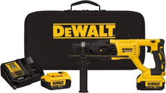 DeWALT - 20 Volt 1" SDS Plus Chuck Cordless Rotary Hammer - 0 to 5,550 BPM, 0 to 1,500 RPM, Reversible - Grade Industrial Supply