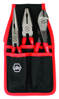 Soft Grip Pliers Belt Pack Pouch Set with High Lev; Combo & Long Nose in Belt Pack Pouch. 3 Pc. Set - Grade Industrial Supply