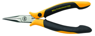 Short Snipe (Chain) Nose Straight; Serrated Jaw Pliers ESD Safe Precision - Grade Industrial Supply