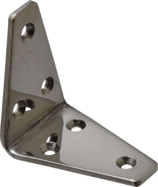 Sugatsune - 2-3/16" Long x 1-3/8" Wide, 18-8 Stainless Steel, Wide Corner Brackets - Grade Industrial Supply