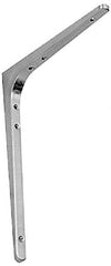 Sugatsune - 78 Lb Capacity, Satin Stainless Steel Coated, Shelf Bracket - 9-7/16" Long, 11-7/8" Wide - Grade Industrial Supply