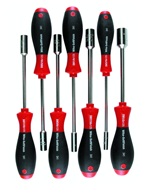 7 Piece - 3/16 - 1/2 - SoftFinish® Cushion Grip Inch Nut Driver Set - Grade Industrial Supply