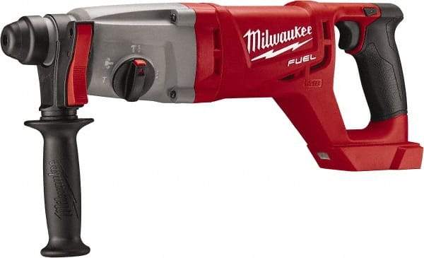 Milwaukee Tool - 18 Volt 1" SDS Plus Chuck Cordless Rotary Hammer - 0 to 4,400 BPM, 0 to 1,500 RPM, Reversible - Grade Industrial Supply