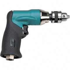 Dynabrade - 1/4" Keyed Chuck - Pistol Grip Handle, 20,000 RPM, 0.4 hp, 90 psi - Grade Industrial Supply