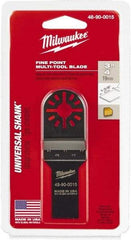 Milwaukee Tool - Rotary Multi-Material Blade - 3/4" Cutting Diam, Black Oxide Finish, Use with Milwaukee Multi-Tool - Grade Industrial Supply