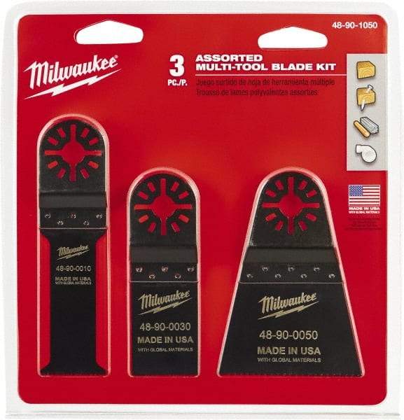 Milwaukee Tool - Rotary Multi-Material Blade - 2-1/2" Cutting Diam, Black Oxide Finish, Use with Milwaukee Multi-Tool - Grade Industrial Supply