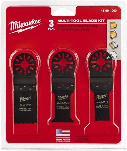 Milwaukee Tool - Rotary Multi-Material Blade - 1-1/4" Cutting Diam, Black Oxide Finish, Use with Milwaukee Multi-Tool - Grade Industrial Supply