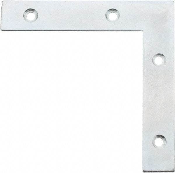 Value Collection - 5" Long x 0.870" Wide, Steel, Corner Brace - Zinc Plated - Grade Industrial Supply