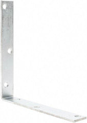 Value Collection - 8" Long x 1-1/4" Wide, Steel, Corner Brace - Zinc Plated - Grade Industrial Supply