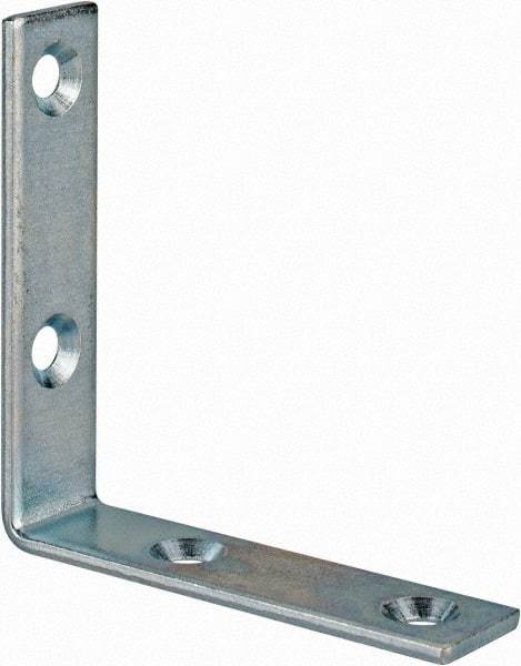 Value Collection - 2-1/2" Long x 0.620" Wide, Steel, Corner Brace - Zinc Plated - Grade Industrial Supply