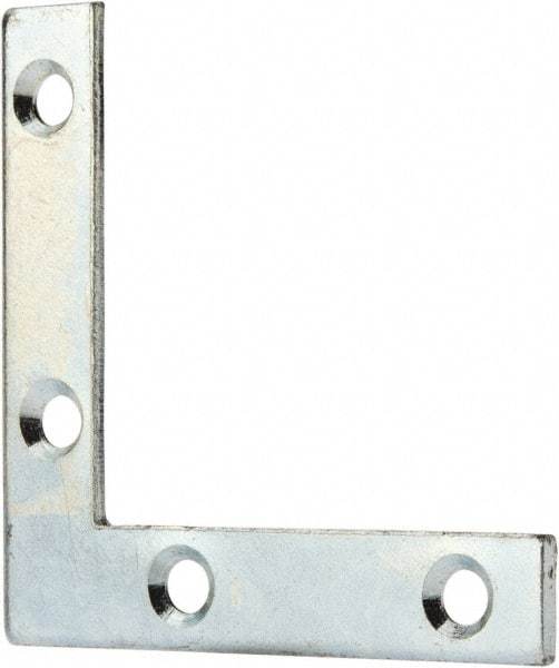 Value Collection - 2" Long x 0.370" Wide, Steel, Corner Brace - Zinc Plated - Grade Industrial Supply