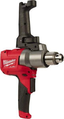 Milwaukee Tool - 18 Volt 1/2" Chuck Pistol Grip Handle Cordless Drill - 0-550 RPM, Keyed Chuck, Reversible, Lithium-Ion Batteries Not Included - Grade Industrial Supply