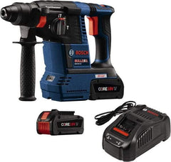 Bosch - 18 Volt SDS Plus Chuck Cordless Rotary Hammer - 0 to 4,300 BPM, 0 to 900 RPM, Reversible - Grade Industrial Supply