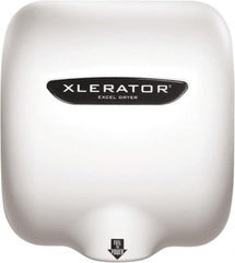 Excel Dryer - 1450 Watt White Finish Electric Hand Dryer - 110/120 Volts, 12.2 Amps, 11-3/4" Wide x 12-11/16" High x 6-11/16" Deep - Grade Industrial Supply