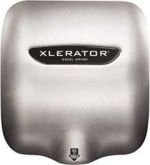 Excel Dryer - 1490 Watt Silver Finish Electric Hand Dryer - 110/120 Volts, 12.2 Amps, 11-3/4" Wide x 12-11/16" High x 6-11/16" Deep - Grade Industrial Supply