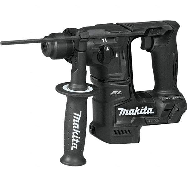 Makita - 18 Volt 11/16" SDS Plus Chuck Cordless Rotary Hammer - 0 to 4,800 BPM, 0 to 680 RPM, Reversible, D-Handle - Grade Industrial Supply